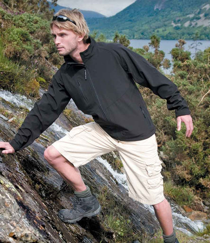 Result Base Layer Soft Shell Jacket - Black (RS128M)