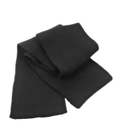 Result Classic Heavy Knit Scarf - Black (RS145)