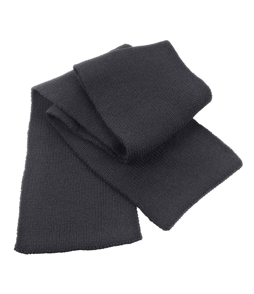 Result Classic Heavy Knit Scarf - Charcoal (RS145)