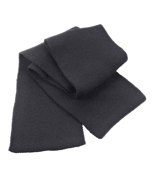 Result Classic Heavy Knit Scarf - Charcoal (RS145)