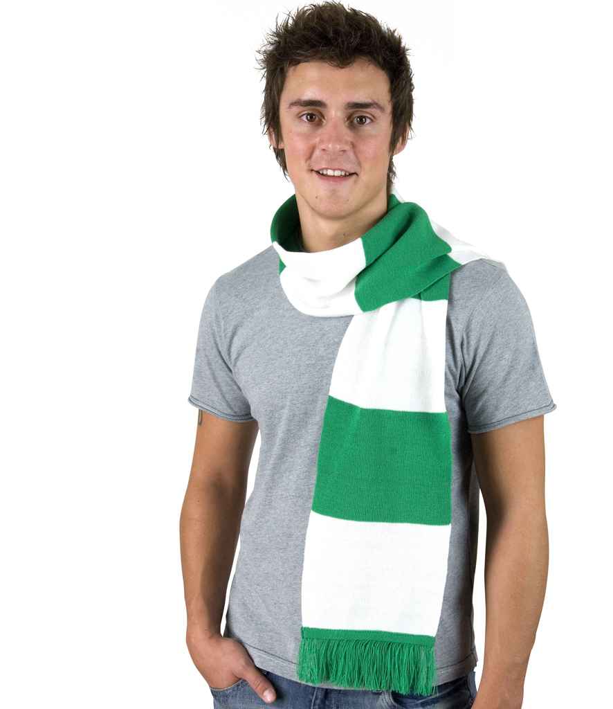 Result Team Scarf - Kelly Green/White (RS146)