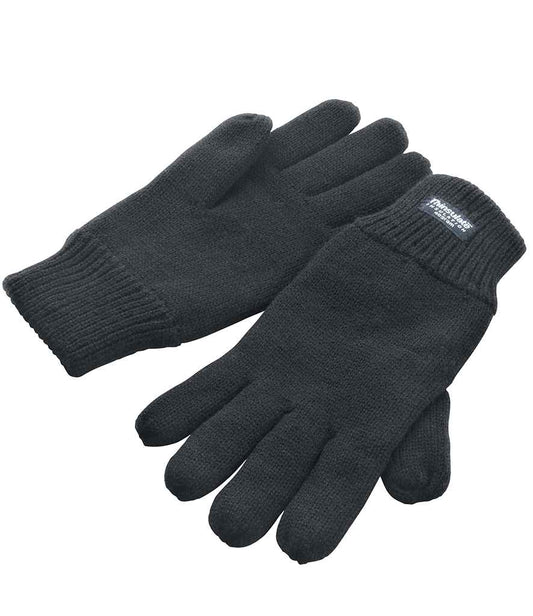 Result Classic Lined Thinsulate™ Gloves - Charcoal (RS147)