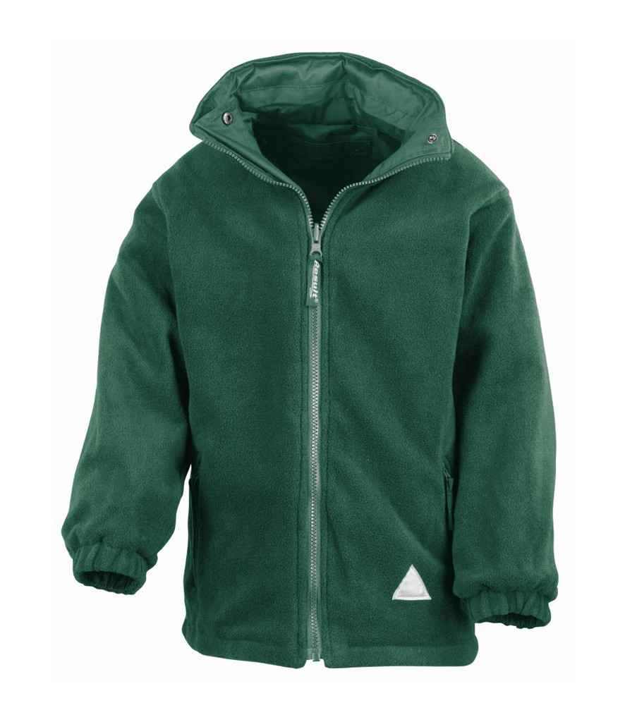Result Kids/Youths Fleece Lined StormDri 4000 Jacket - Bottle Green/Bottle Green (RS160B)