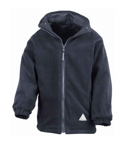 Result Kids/Youths Fleece Lined StormDri 4000 Jacket - Navy/Navy (RS160B)