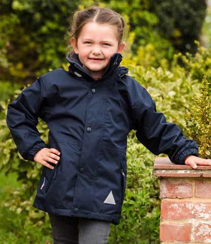Result Kids/Youths Fleece Lined StormDri 4000 Jacket - Navy/Navy (RS160B)