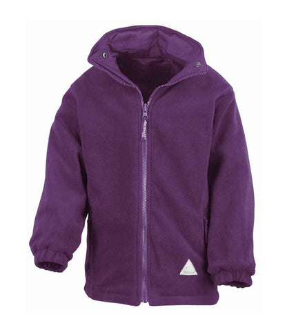 Result Kids/Youths Fleece Lined StormDri 4000 Jacket - Purple/Purple (RS160B)