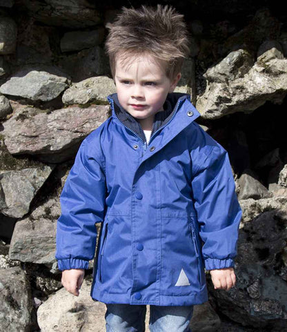 Result Kids/Youths Fleece Lined StormDri 4000 Jacket - Royal Blue/Navy (RS160B)