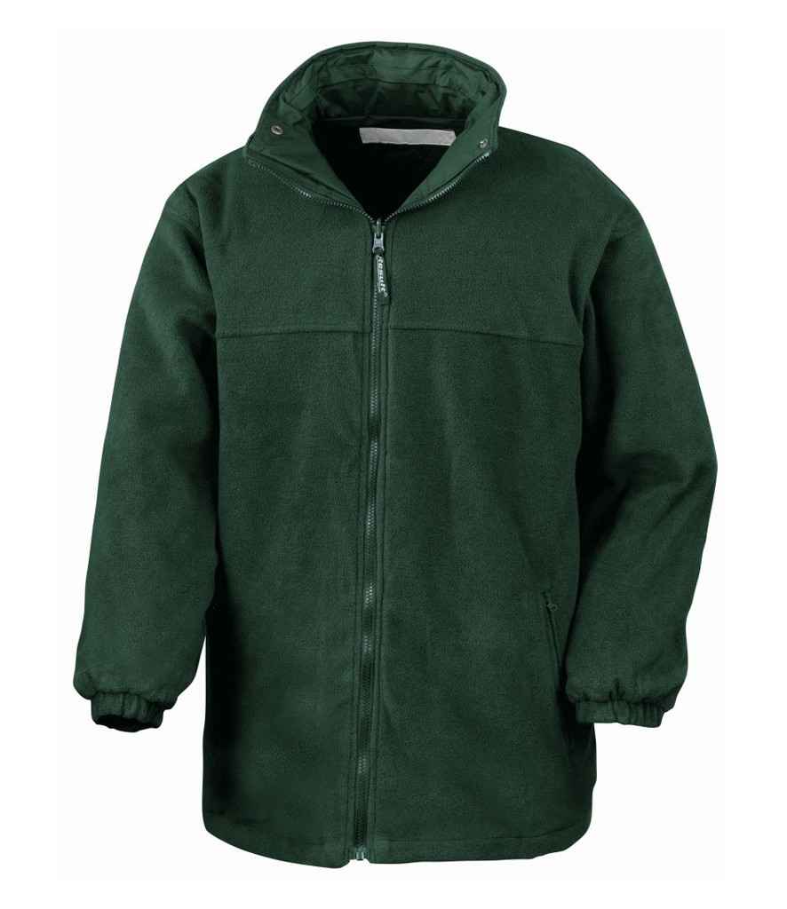 Result Fleece Lined StormDri 4000 Waterproof Jacket - Bottle Green/Bottle Green (RS160)