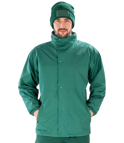 Result Fleece Lined StormDri 4000 Waterproof Jacket - Bottle Green/Bottle Green (RS160)