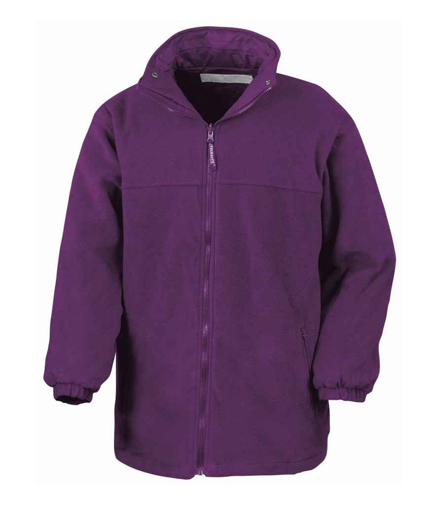 Result Fleece Lined StormDri 4000 Waterproof Jacket - Purple/Purple (RS160)
