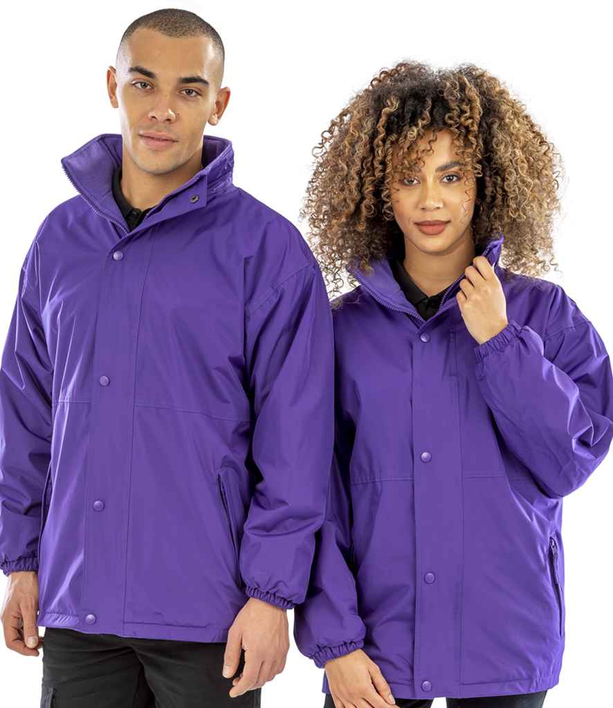 Result Fleece Lined StormDri 4000 Waterproof Jacket - Purple/Purple (RS160)