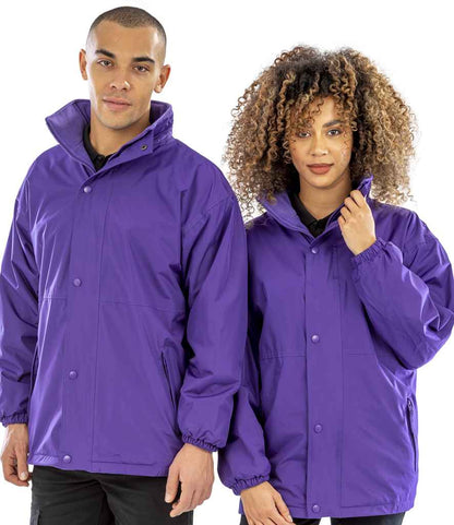 Result Fleece Lined StormDri 4000 Waterproof Jacket - Purple/Purple (RS160)