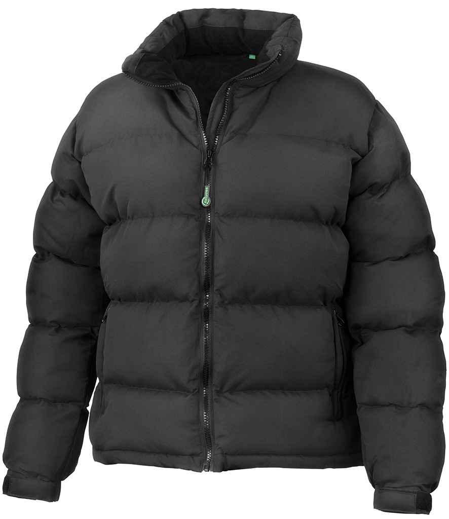 Result Genuine Recycled Ladies Holkham Down Feel Jacket - Black (RS181F)