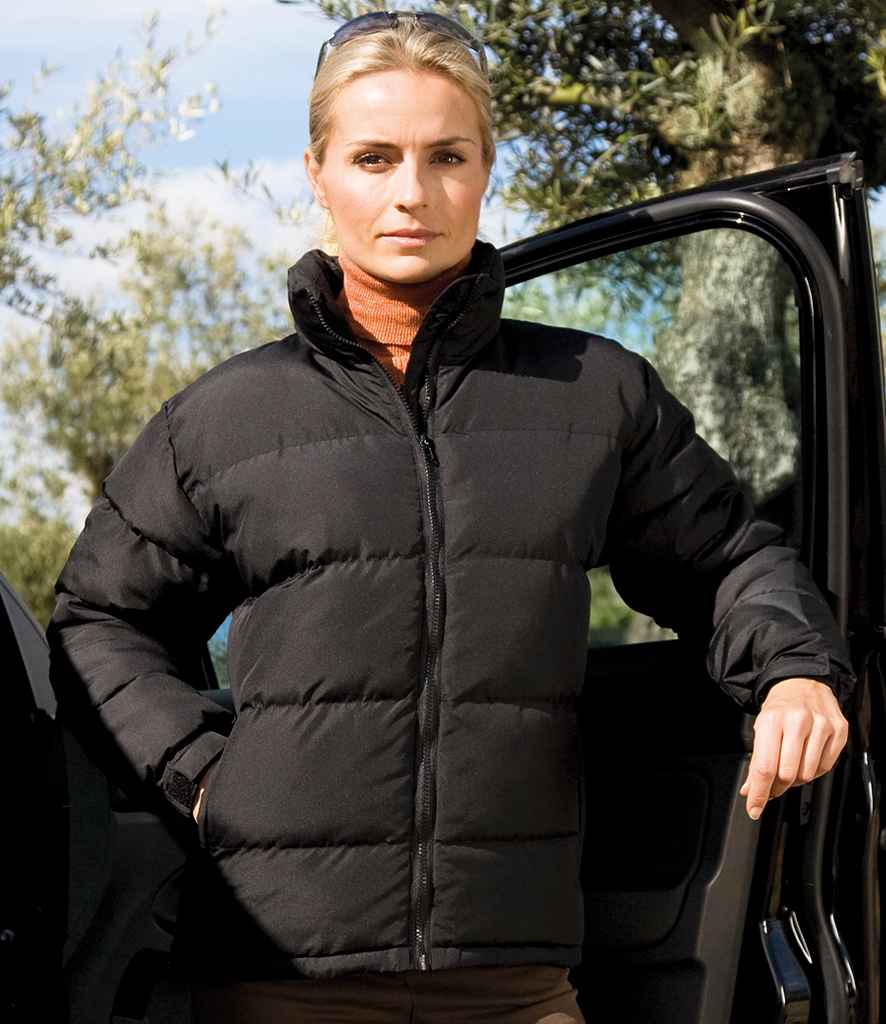 Result Genuine Recycled Ladies Holkham Down Feel Jacket - Black (RS181F)