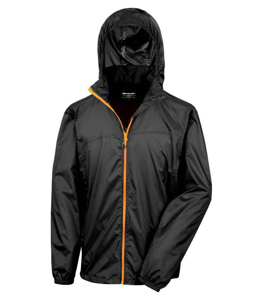 Result Urban HDi Quest Stowable Jacket - Black/Orange (RS189M)
