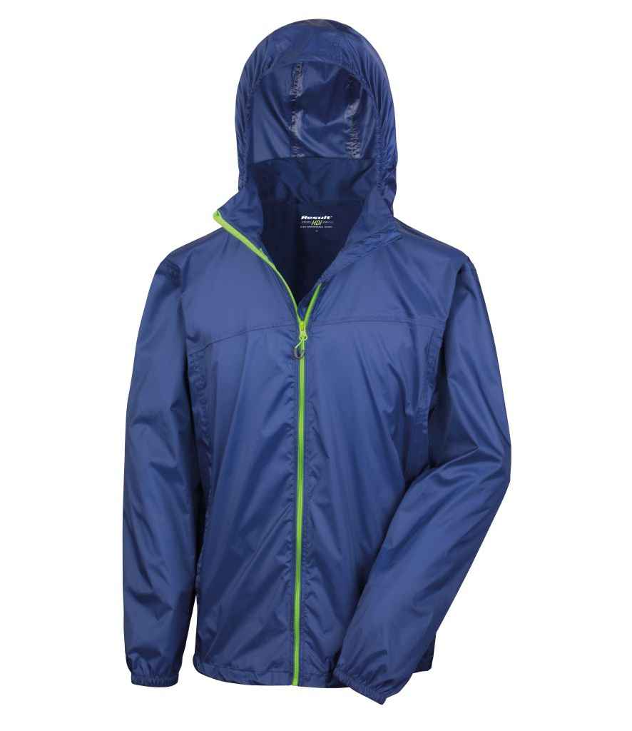 Result Urban Result Urban HDi Quest Stowable Jacket - Navy/Lime Green (RS189M)