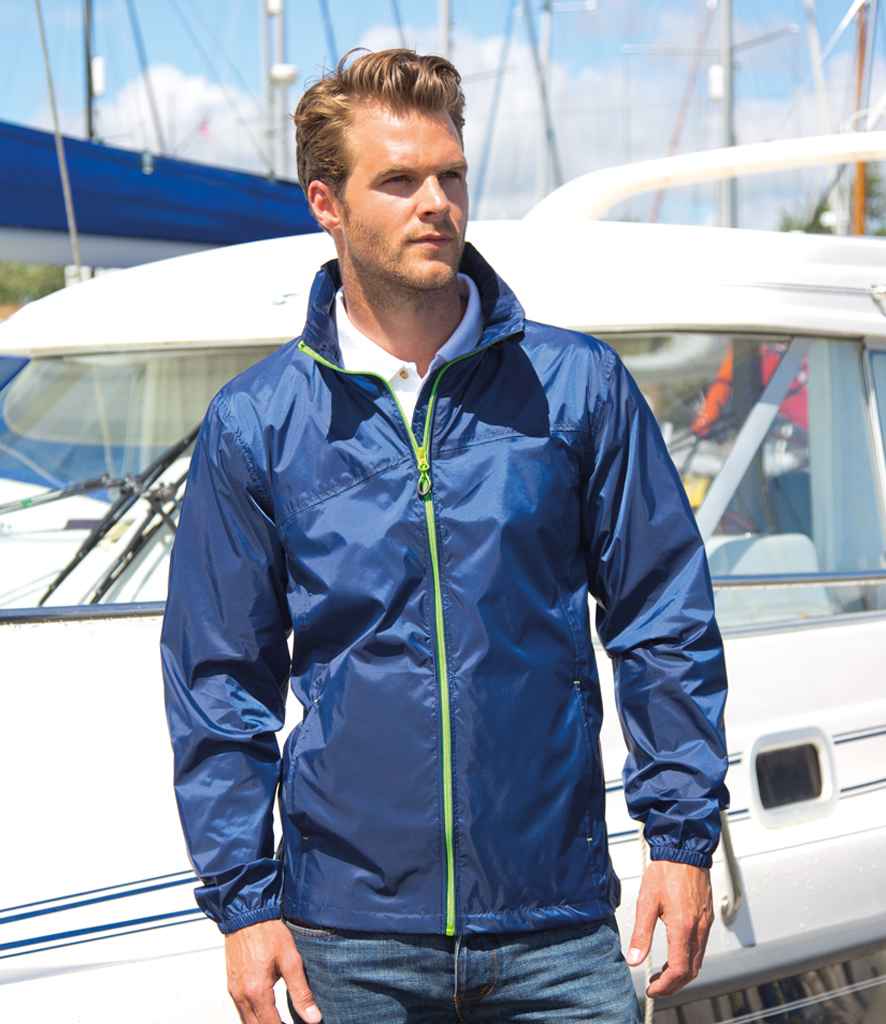Result Urban Result Urban HDi Quest Stowable Jacket - Navy/Lime Green (RS189M)