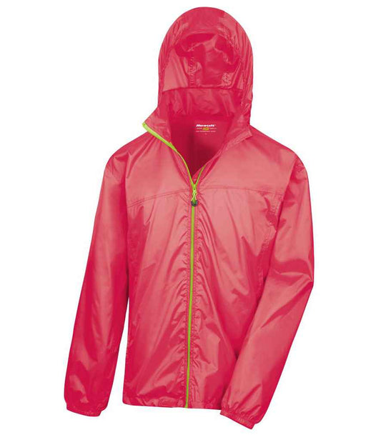 Result Urban Result Urban HDi Quest Stowable Jacket - Raspberry/Lime Green (RS189M)