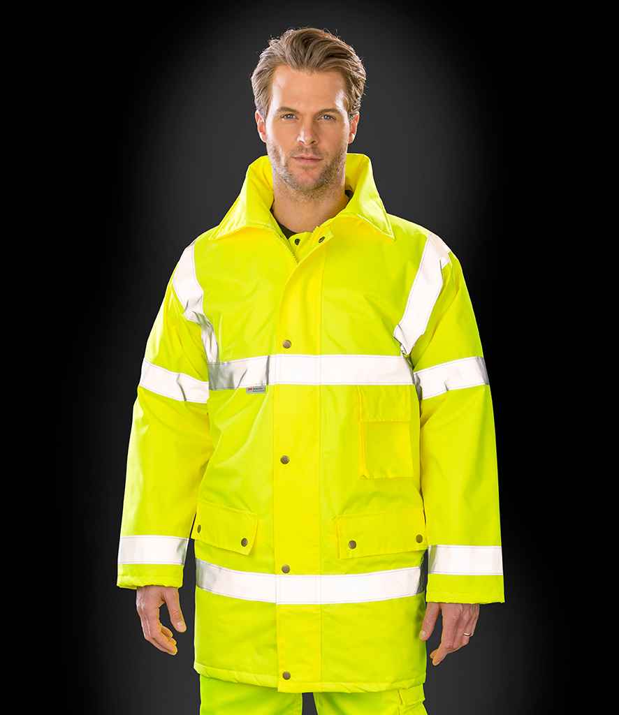 Result Safe-Guard Hi-Vis Safety Jacket - Yellow (RS18)
