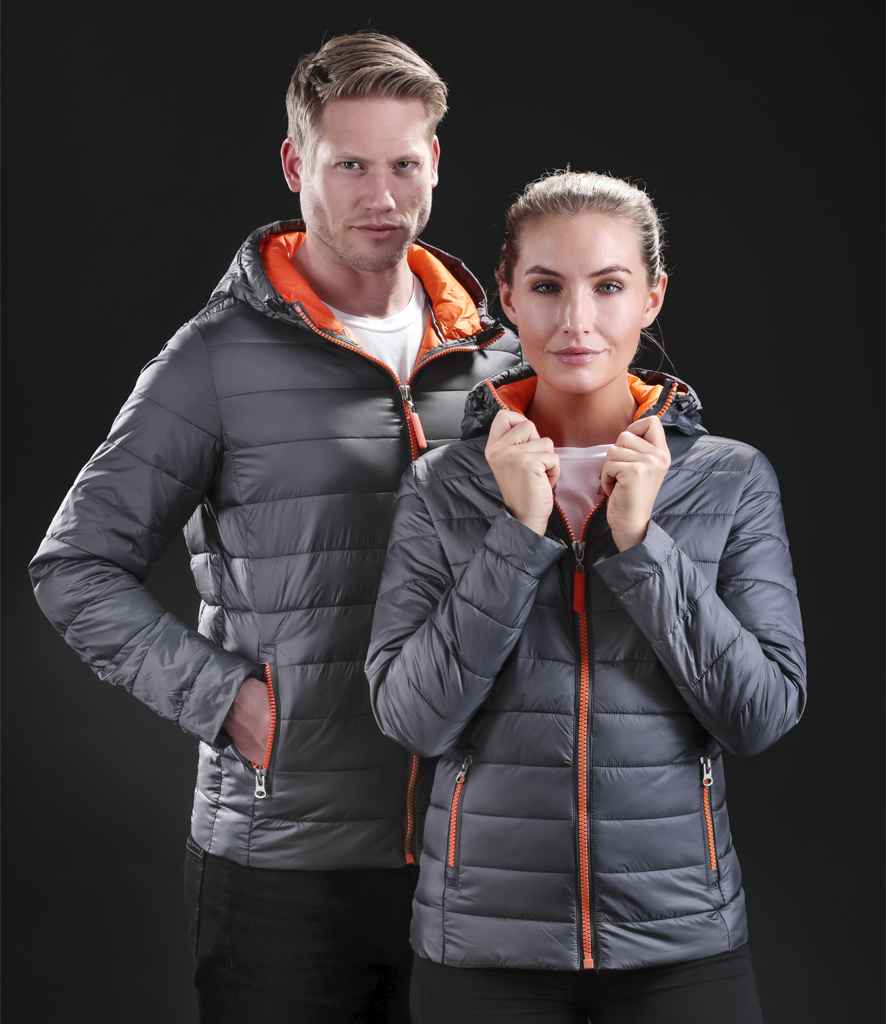 Result Urban Ladies Snow Bird Padded Jacket - Grey/Orange (RS194F)