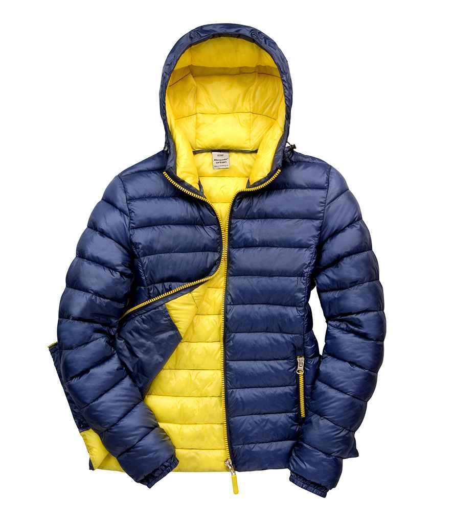 Result Urban Ladies Snow Bird Padded Jacket - Navy/Yellow (RS194F)
