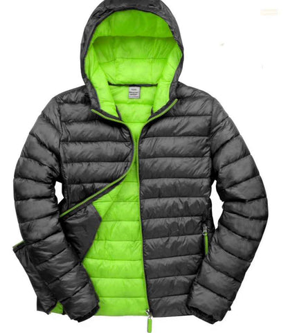 Result Urban Result Urban Snow Bird Padded Jacket - Black/Lime Green (RS194M)