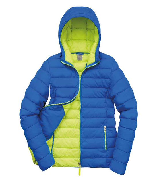 Result Urban Snow Bird Padded Jacket - Ocean Blue/Lime Green (RS194M)