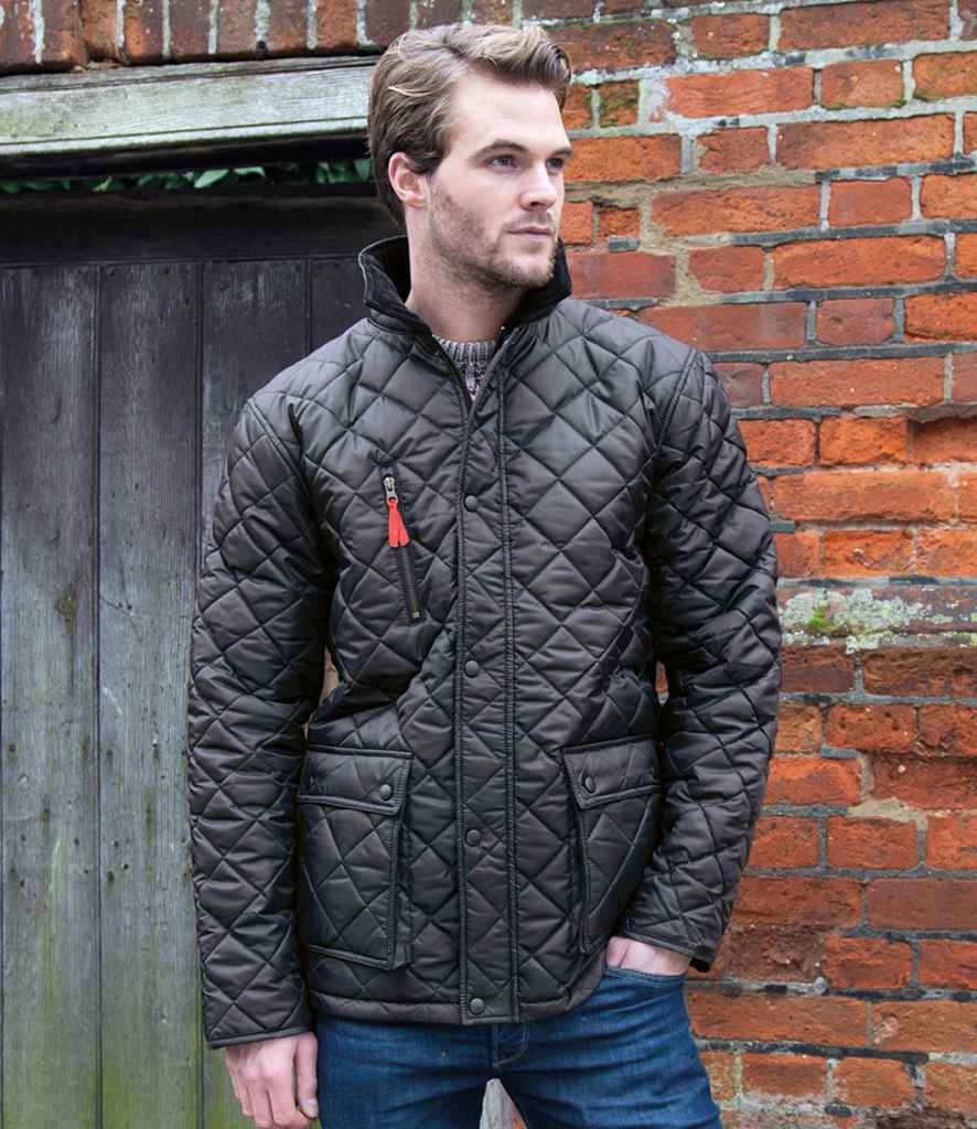 Result Urban Result Urban Cheltenham Gold Jacket - Black (RS196)