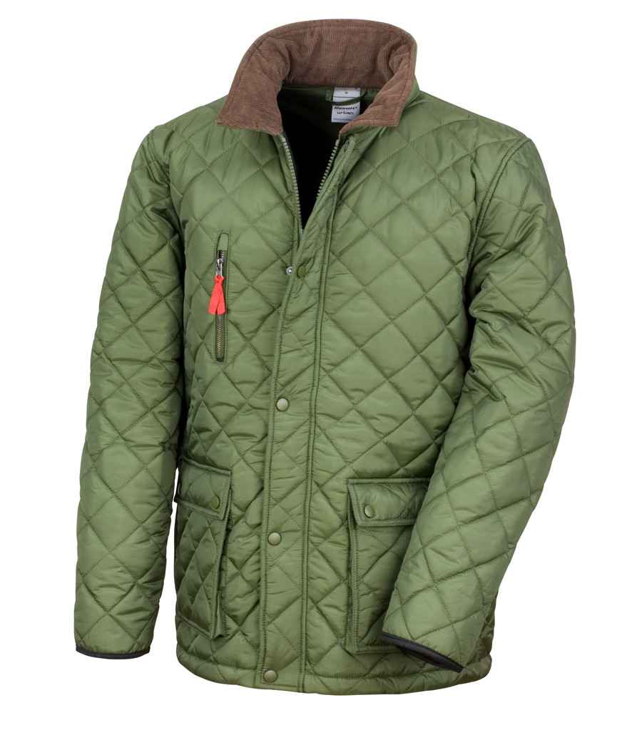 Result Urban Cheltenham Gold Jacket - Olive Green (RS196)