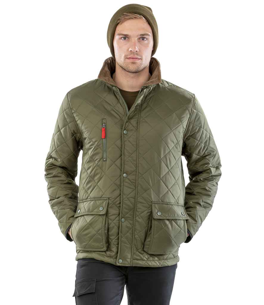 Result Urban Cheltenham Gold Jacket - Olive Green (RS196)