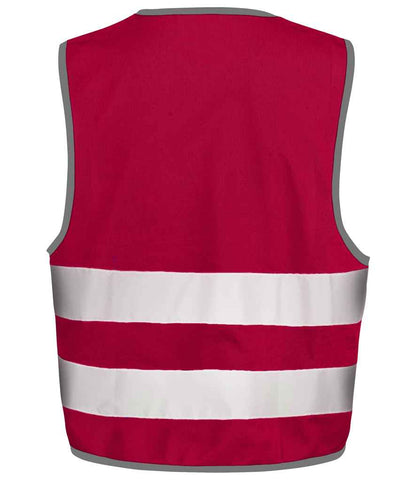 Result Core Kids Enhanced Vis Vest - Burgundy (RS200BE)