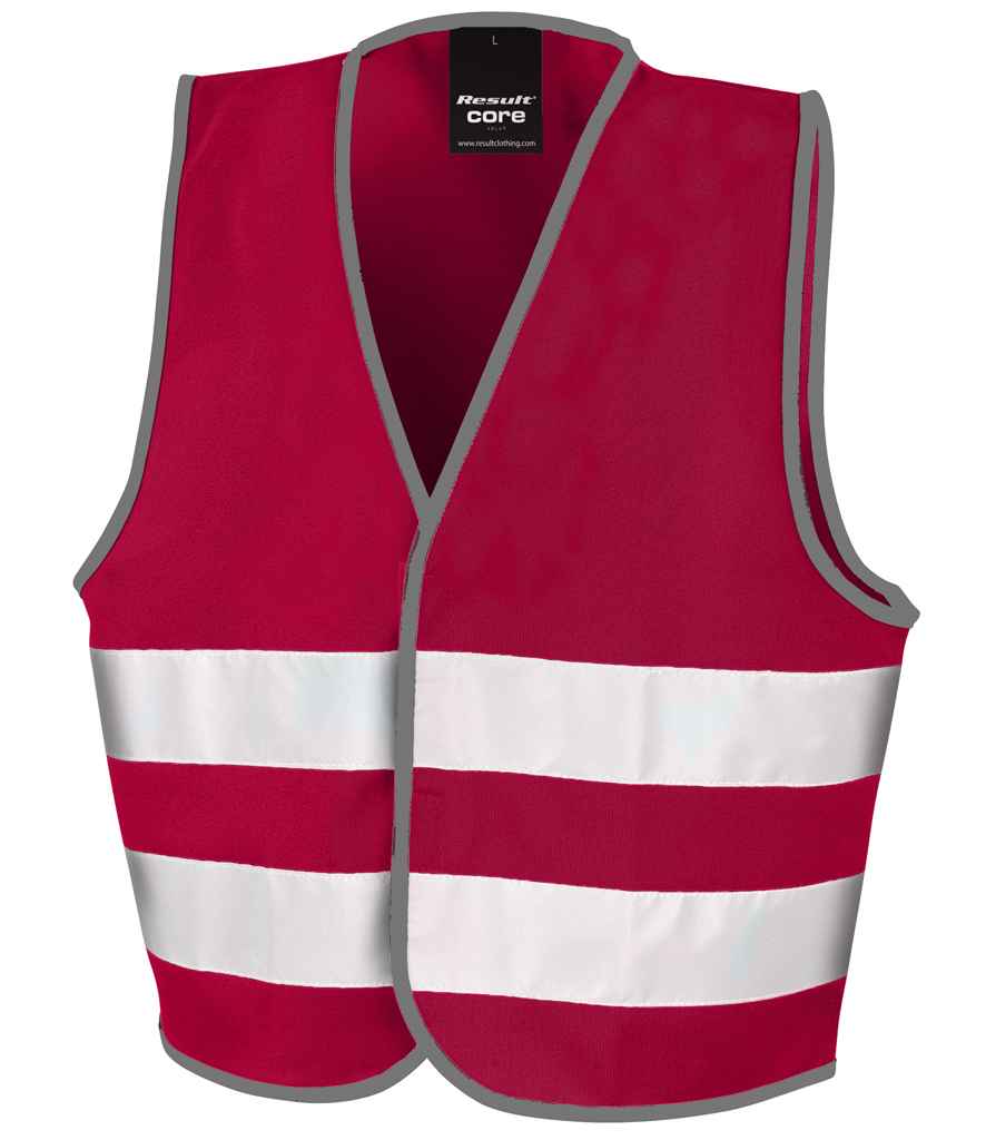 Result Core Kids Enhanced Vis Vest - Burgundy (RS200BE)
