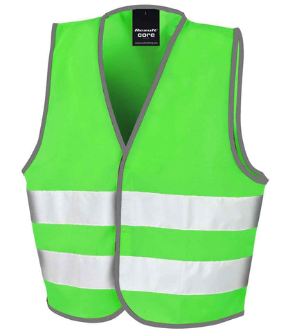 Result Core Kids Enhanced Vis Vest - Lime Green (RS200BE)