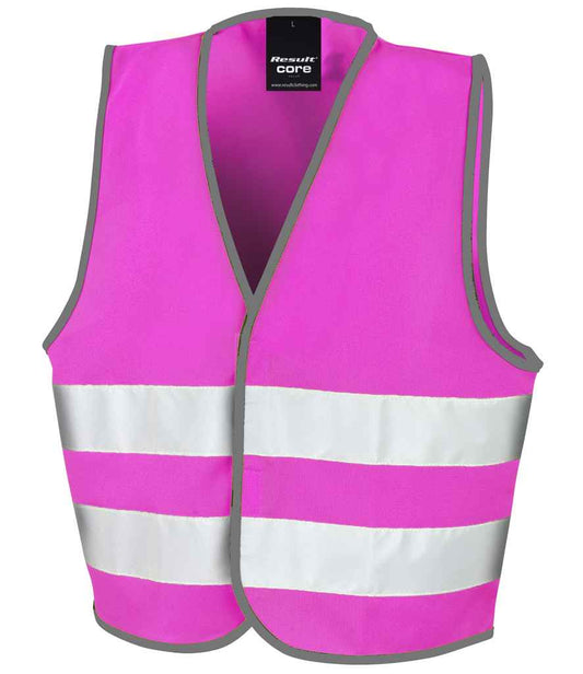 Result Core Kids Enhanced Vis Vest - Pink (RS200BE)
