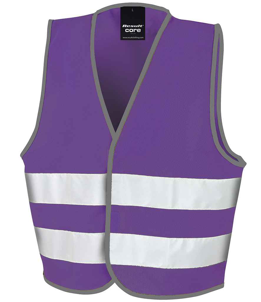 Result Core Kids Enhanced Vis Vest - Purple (RS200BE)