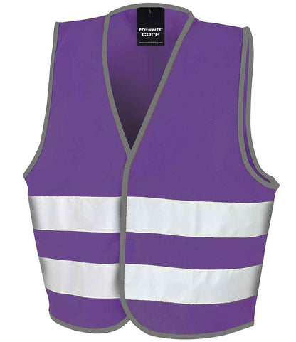 Result Core Kids Enhanced Vis Vest - Purple (RS200BE)