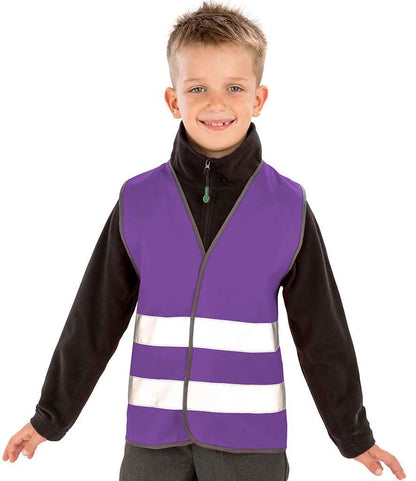 Result Core Kids Enhanced Vis Vest - Purple (RS200BE)