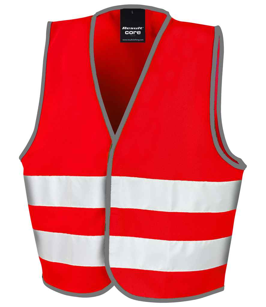 Result Core Kids Enhanced Vis Vest - Red (RS200BE)