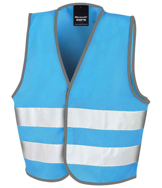 Result Core Kids Enhanced Vis Vest - Sky Blue (RS200BE)