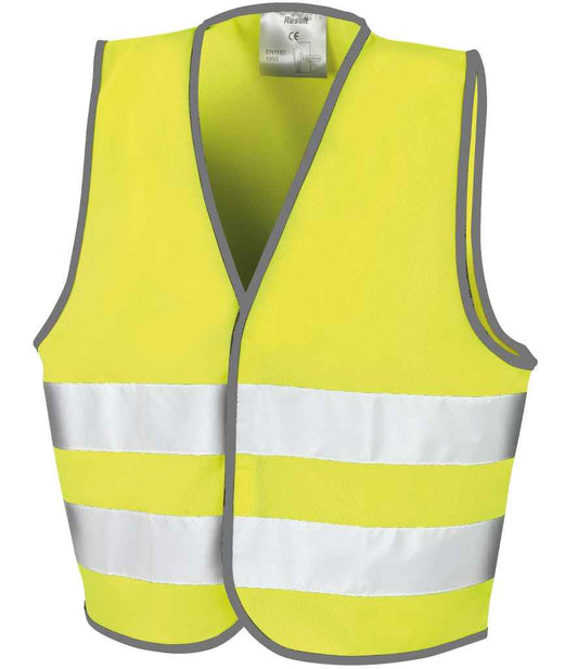 Result Core Kids Hi-Vis Safety Vest - Fluorescent Yellow (RS200B)