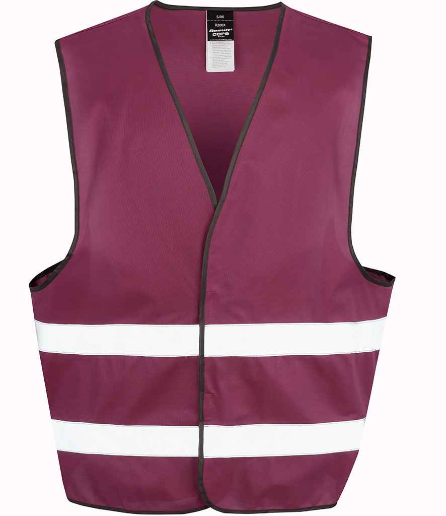 Result Core Enhanced Vis Vest - Burgundy (RS200E)