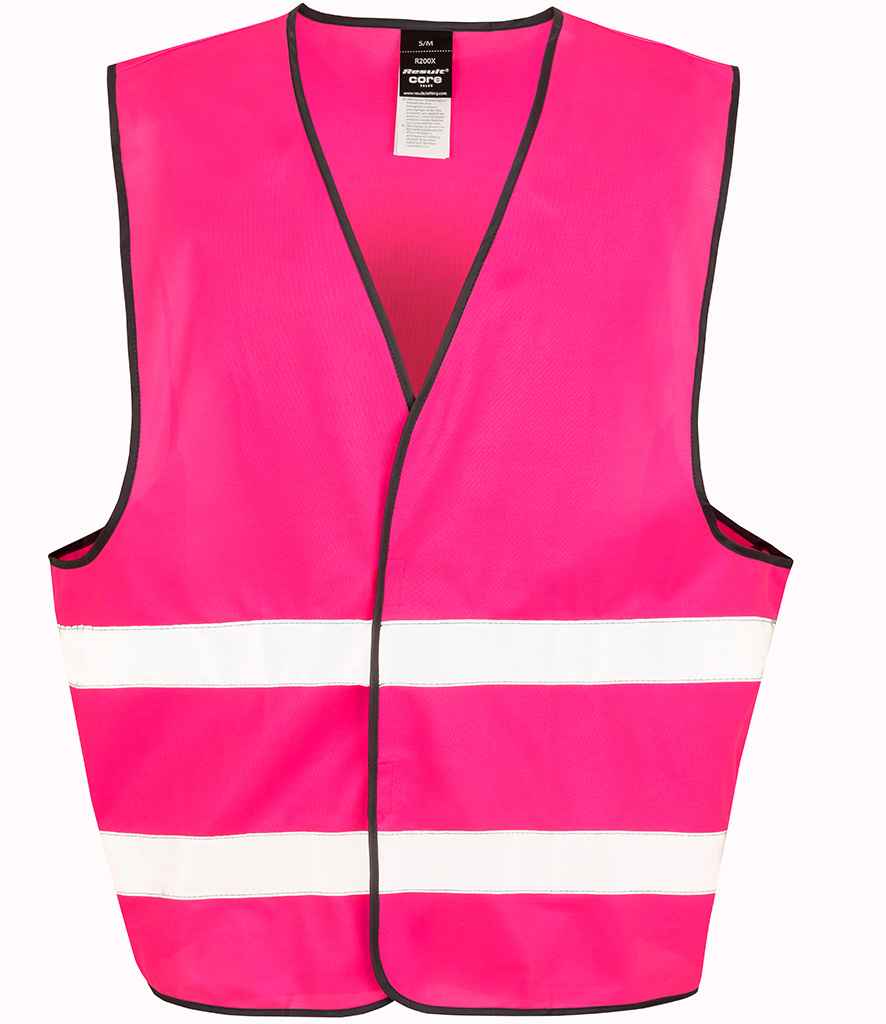 Result Core Enhanced Vis Vest - Fluorescent Pink (RS200E)