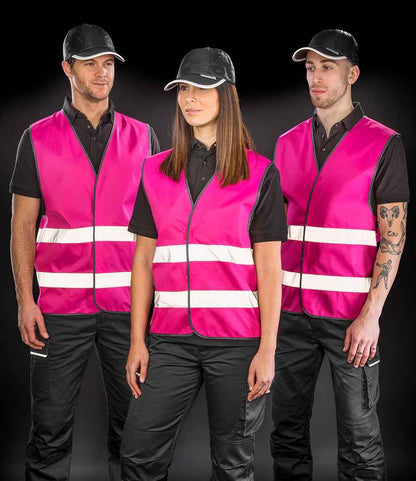 Result Core Enhanced Vis Vest - Fluorescent Pink (RS200E)
