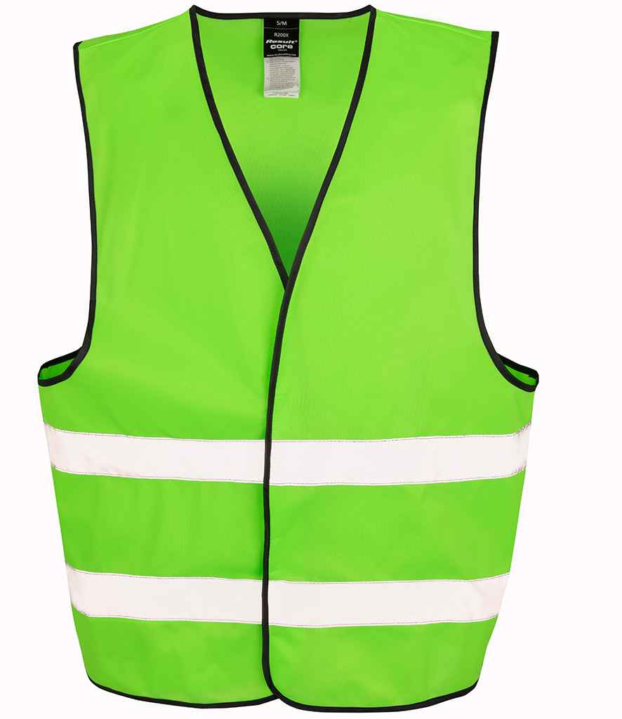 Result Core Enhanced Vis Vest - Lime Green (RS200E)