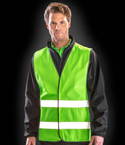 Result Core Enhanced Vis Vest - Lime Green (RS200E)