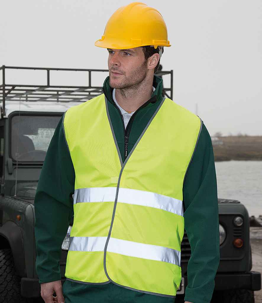 Result Core Motorist Hi-Vis Vest - Fluorescent Yellow (RS200)