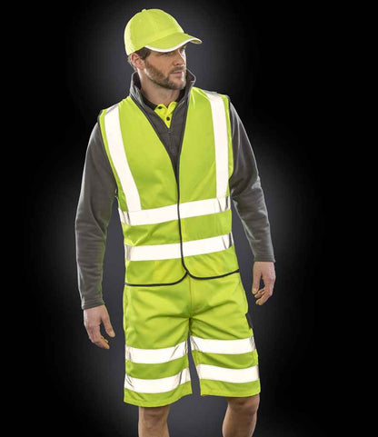 Result Core Hi-Vis Motorway Vest - Fluorescent Yellow (RS201M)