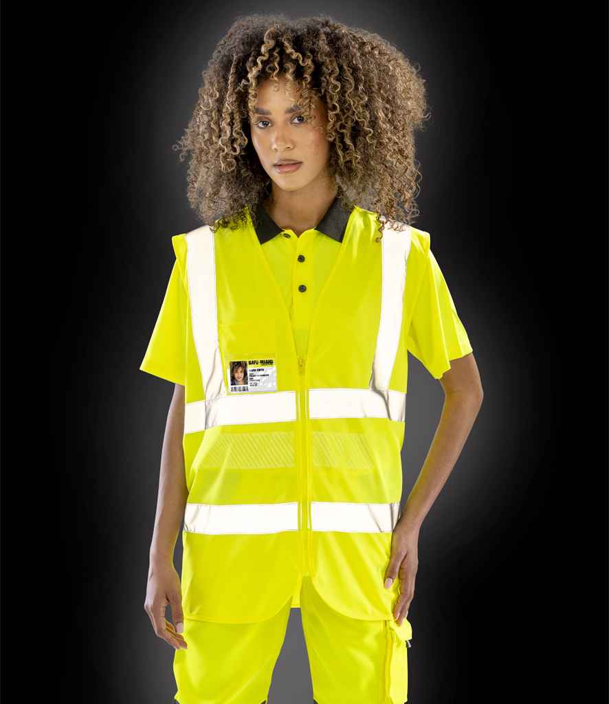 Result Core Zip ID Safety Tabard - Fluorescent Yellow (RS202)