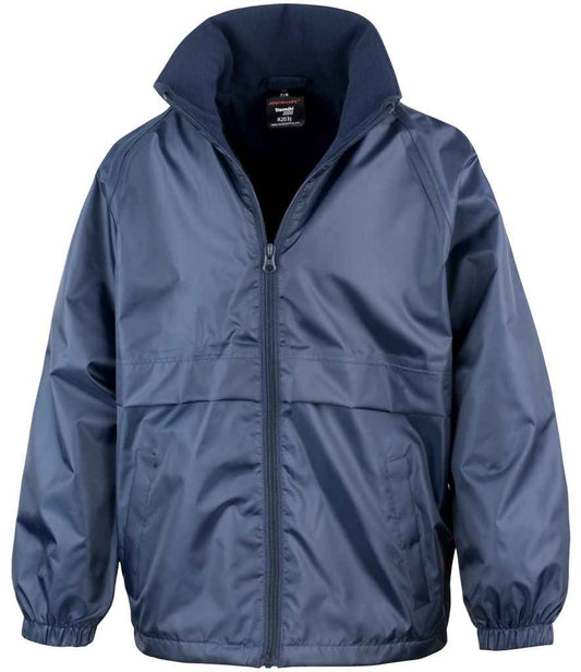 Result Core Kids Micro Fleece Lined Jacket - Navy (RS203B)