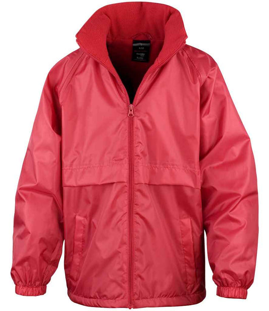 Result Core Kids Micro Fleece Lined Jacket - Red (RS203B)